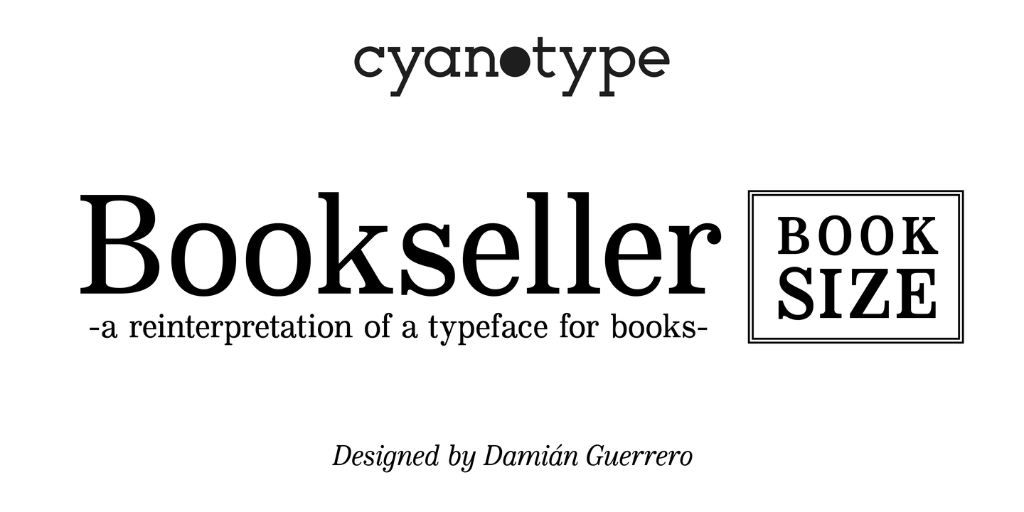 Beispiel einer Bookseller Bk Ample-Schriftart